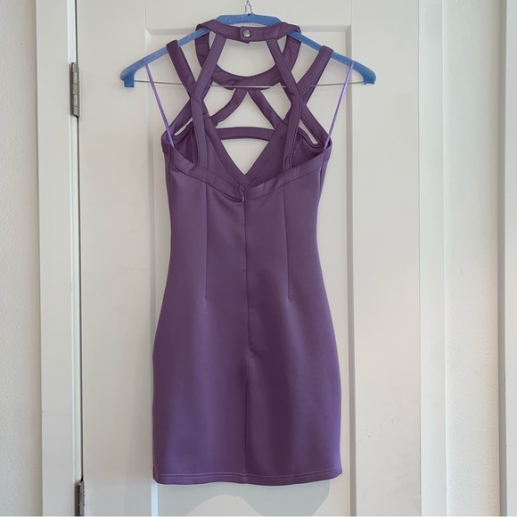 Purple mini dress - Picture 2 of 3